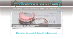 Desktop Screenshot of centre-biologie-languedoc.com